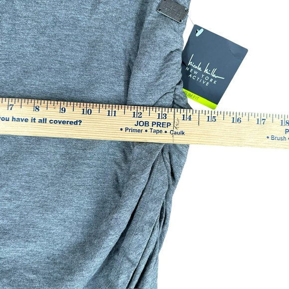 Nicole Miller NWT Women’s S Small Gray Drapey Ruched Stretch Skirt Active - Picture 8 of 14